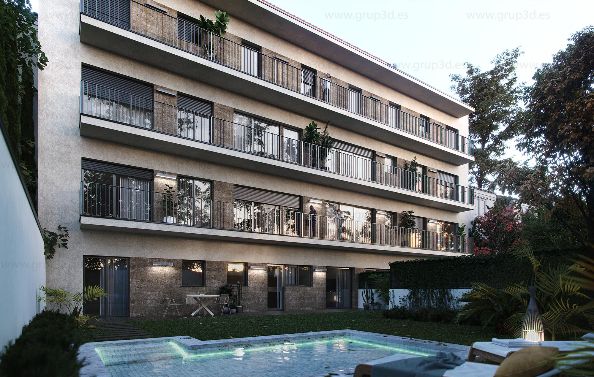 Grup3D Renders de arquitectura en Barcelona - (14418)